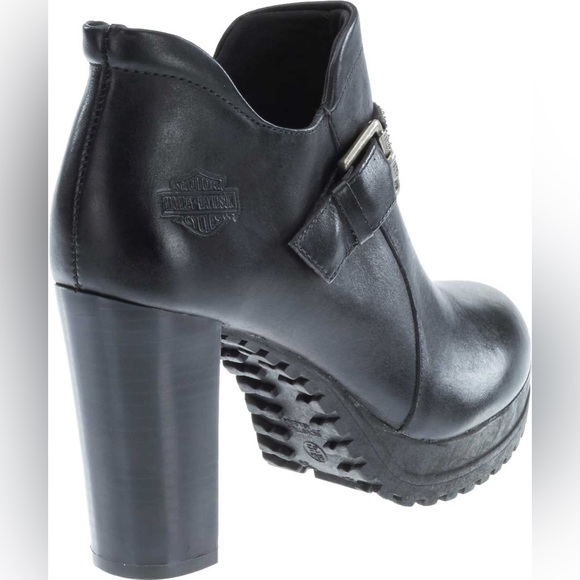 Harley-Davidson Motorcycle Leather Heeled Boots size 7 - Picture 3 of 11